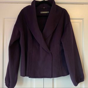 Marina Rinaldi Purple Double Face Jacket Size 21 = 12 US New & Never Worn.